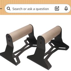 Wood Handle Push Up Bars For Perfect Form And Calisthenics Training 