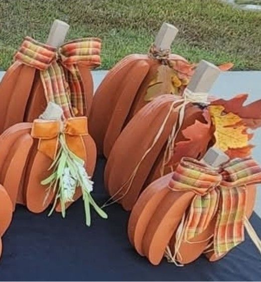Wooden Pumpkins