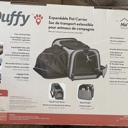 MidWest Duffy Dog & Cat Carrier, Gray, Large
