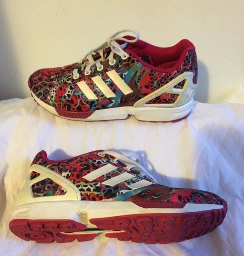Adidas Torsion ZX Flux Women's Size 4.5Pink Multicolor Sneakers Shoes