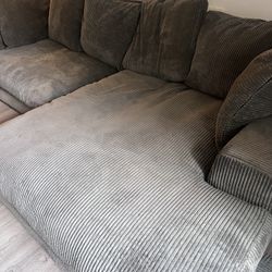 Grey Reversible Sectional Sofa