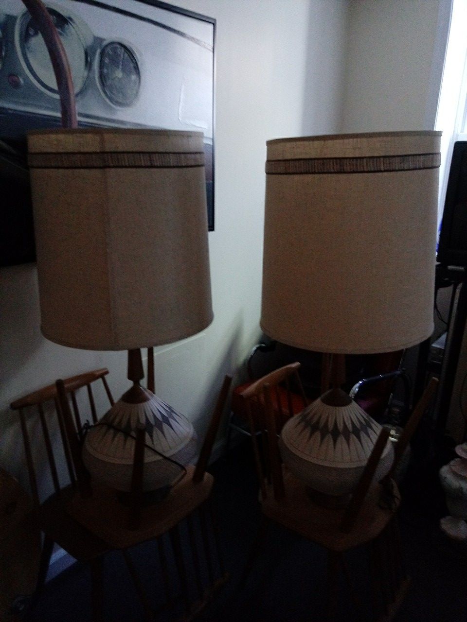 Mid-century modern lamps. Work great.