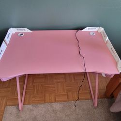 Pink light desk with remote