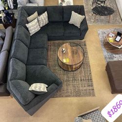 4 Pcs Large Sectional Sofa Couch With İnterest Free Payment Options Eltman