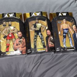 3 AEW Wrestling Action Figures