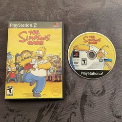 The Simpsons Game (Sony PlayStation 2, 2007) No Manual Tested & Works PS2