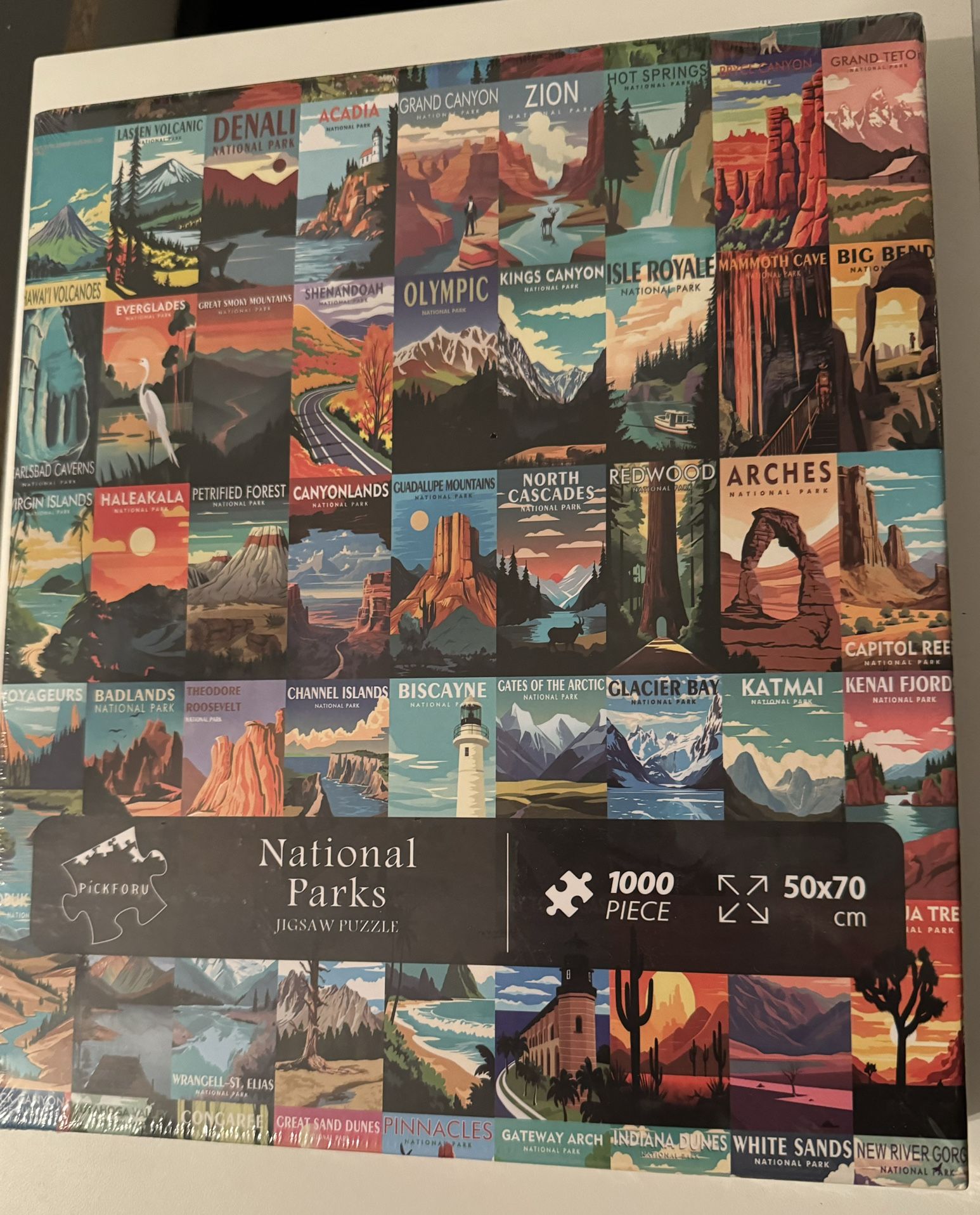 National Parks Puzzle for Adults Nature Vinture USA Travel Puzzles 1000 Pieces