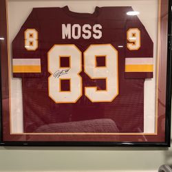 Santana Moss Washington Redskins Autographed Jersey 
