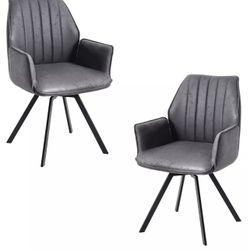 Best Master Chidimma Swivel Arm Chair 19” , Set of 2 BRAND NEW