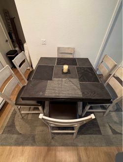 Grey Bar height Dining Table