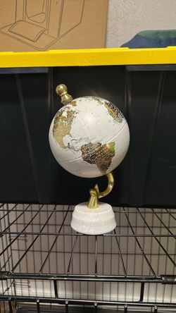 Decorative World Globe with Marble Base