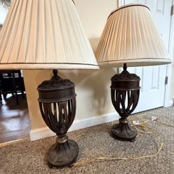 Brass Regency Hill style lamps