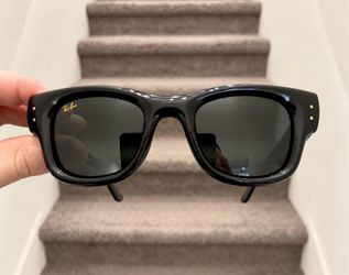 New Ray-Ban Wayfarer Puffer Asap Rocky AWGE RB4(contact info removed) Black Size 47/23