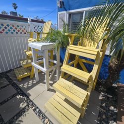 HUGE LIFEGUARD CHAIRS. (2) $169 EACH outdoor pool patio furniture
