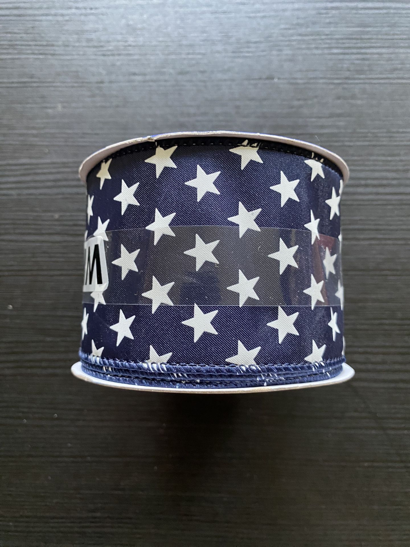 Place & Time Patriotic Ribbon Black & White Stars For 4th Of July Decor