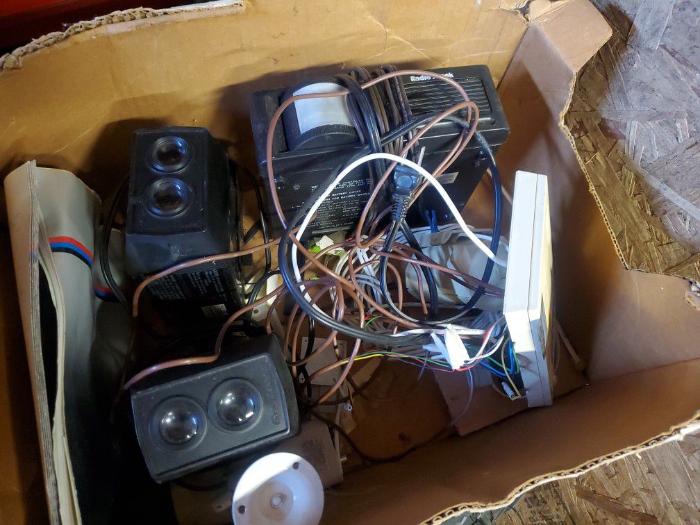 Various Old Security System Monitor Camera