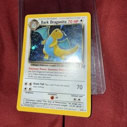 Dark Dragonite Holo 5/82 Team Rocket Pokemon Card Unlimited WOTC Rare Vintage LP