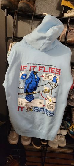If It Flies It Spies Large Mens Hoodie