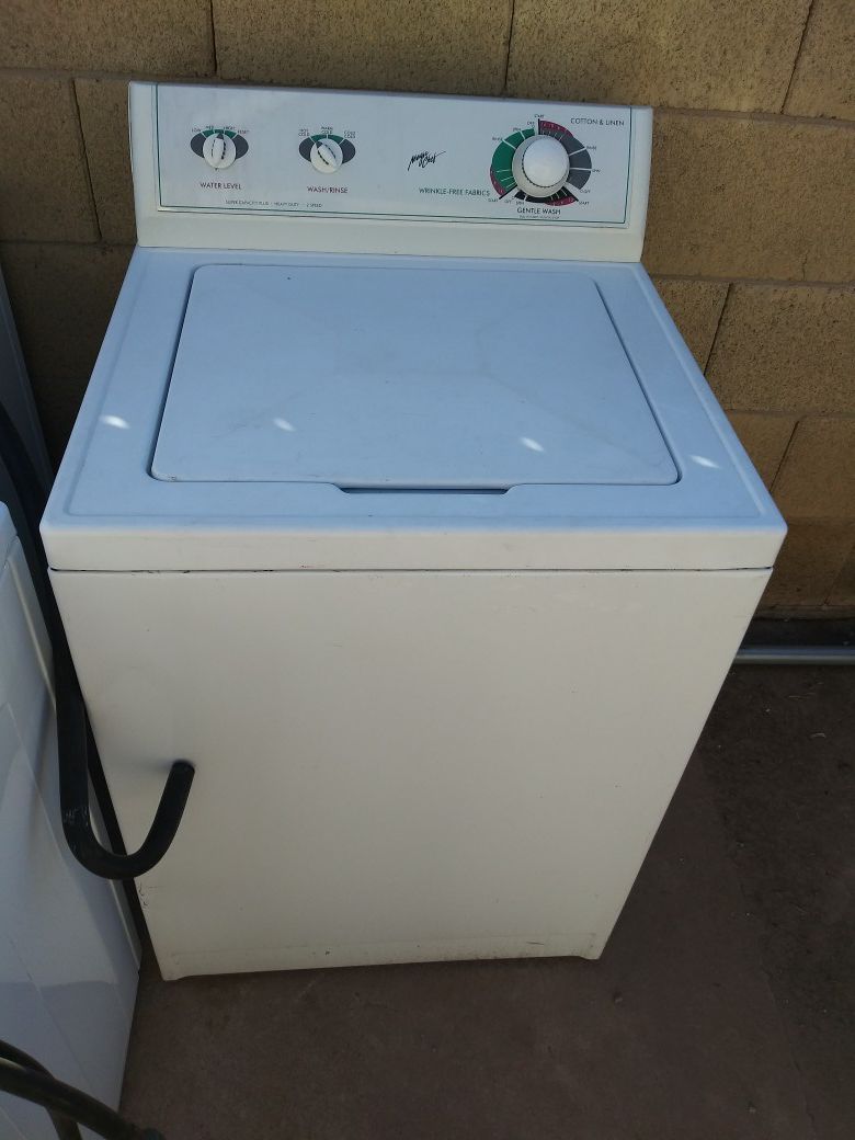 Washers and a dryer