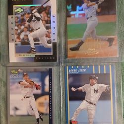 Derek Jeter Cards 6 All Together Perfect Mint Condition 