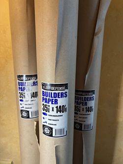 3 rolls of builders paper