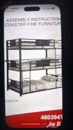 Triple twin bunk beds
