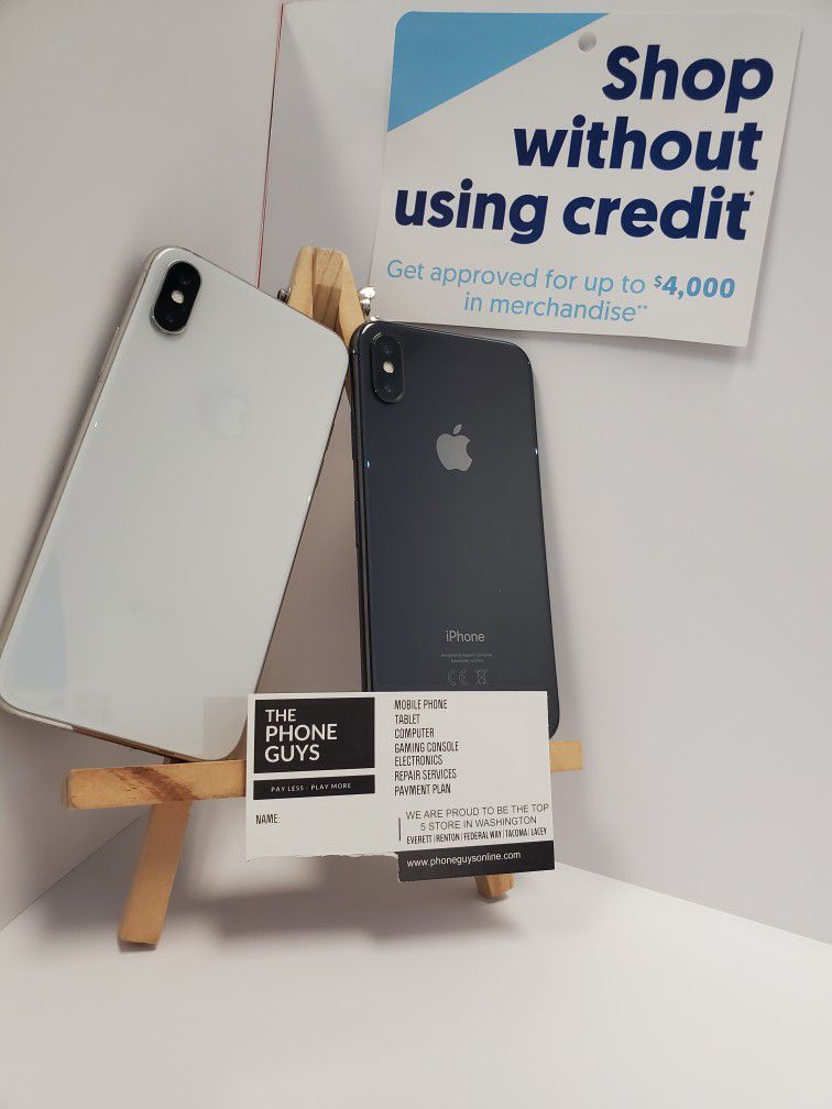 Apple IPhone X / IPhone Xs Unlocked For All Carriers - $1 Down Today - NO CREDIT Needed