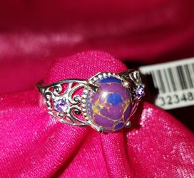 Find quality Mojave purple turquoise,purple CZ ring. Ian is sterling silver size 7