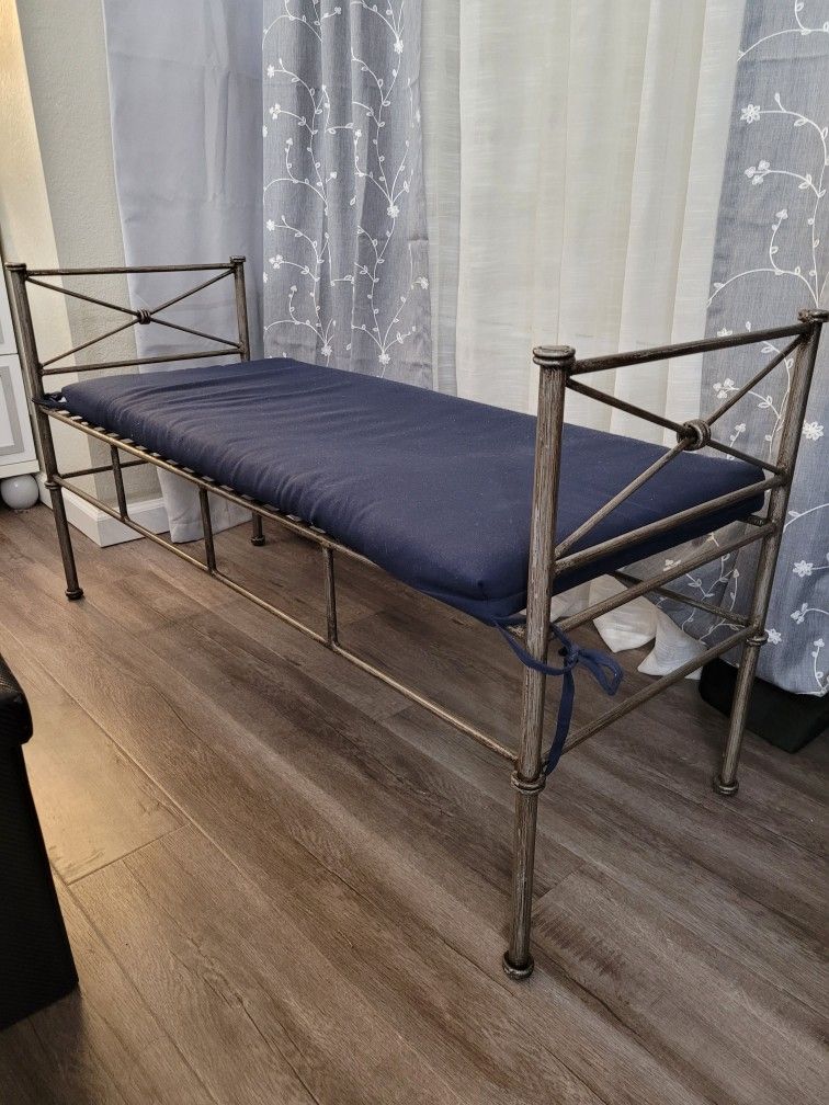 Metal Frame Bedroom Bench
