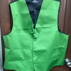 Green Men’s Tuxedo Vest 3XL