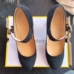 Liz Claiborne Black Suede Heels