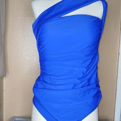 Blue Cross Chest Bathing Suit