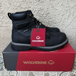 WORK BOOTS WOLVERINE SOFT TOE WATERPROOF SIZE 10 MENS 