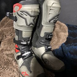 Alpinestars Tech 10 Motocross Boots Size 10 MX 