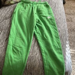Green Nike Joggers. Size Small 
