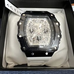 New in Box Authentic Activa Fury X Invicta Men's Watch w/ Skeleton Dial