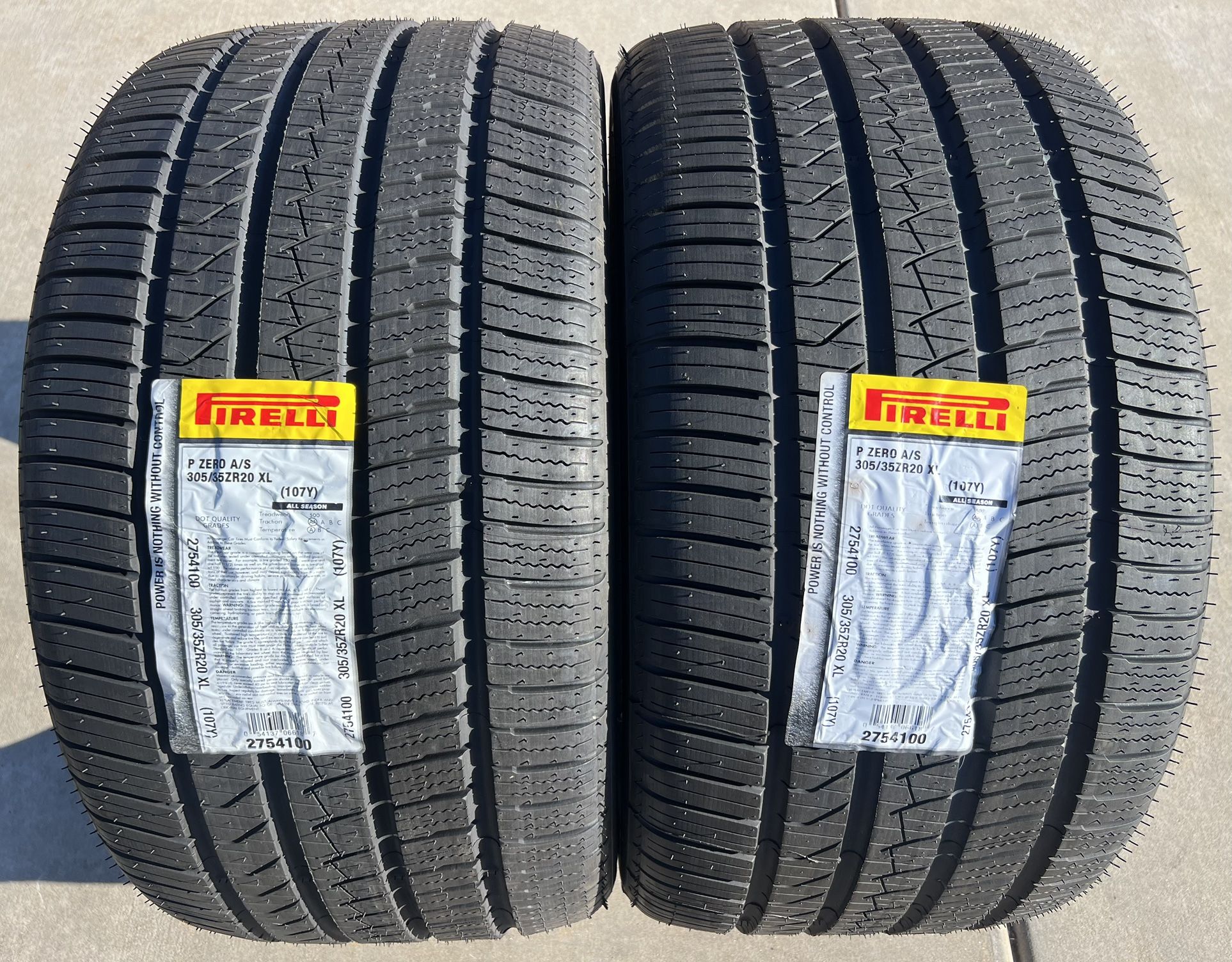 TWO BRAND NEW 305/35ZR20 Pirelli P Zero Tires 305-35-20 305 35 20
