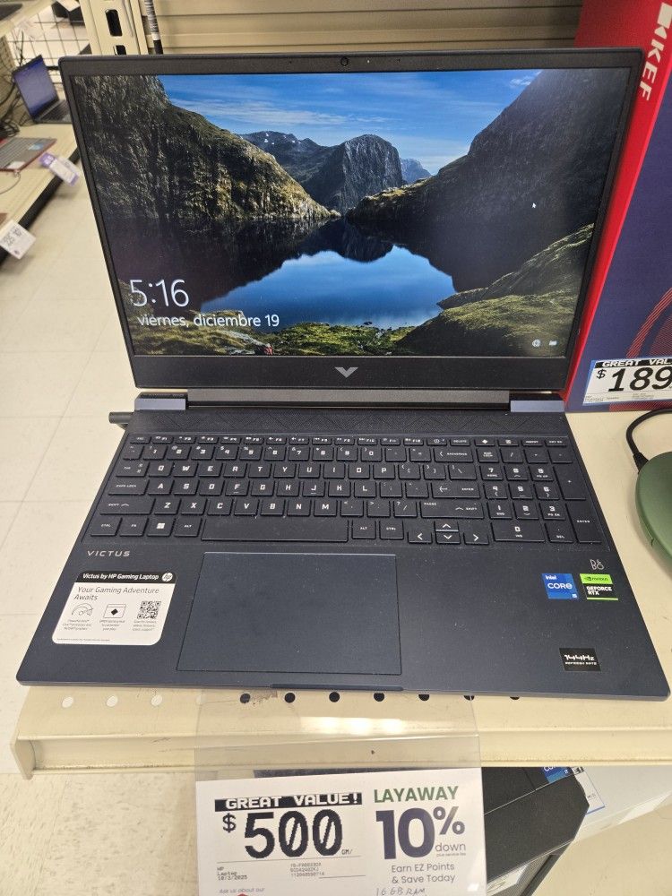 HP Victus Gaming Laptop i5CPU 3050GPU 16GB RAM