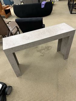 Console Table - Modern Accent Table - Grey Stone Finish - New