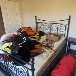 Full Bed Frame With Box Spring And Mattress Must Pick Up