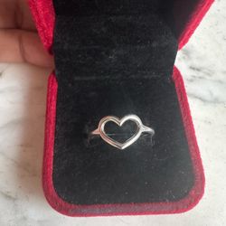 Pandora Ale 925 open heart ❤️ ring , size 8.5, marked S 925 Ale 58