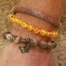 3 Stretch Bracelets $6 Each / $15 For All