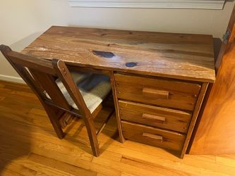 Cargo Desk with 3 Drawers & Matching Chair