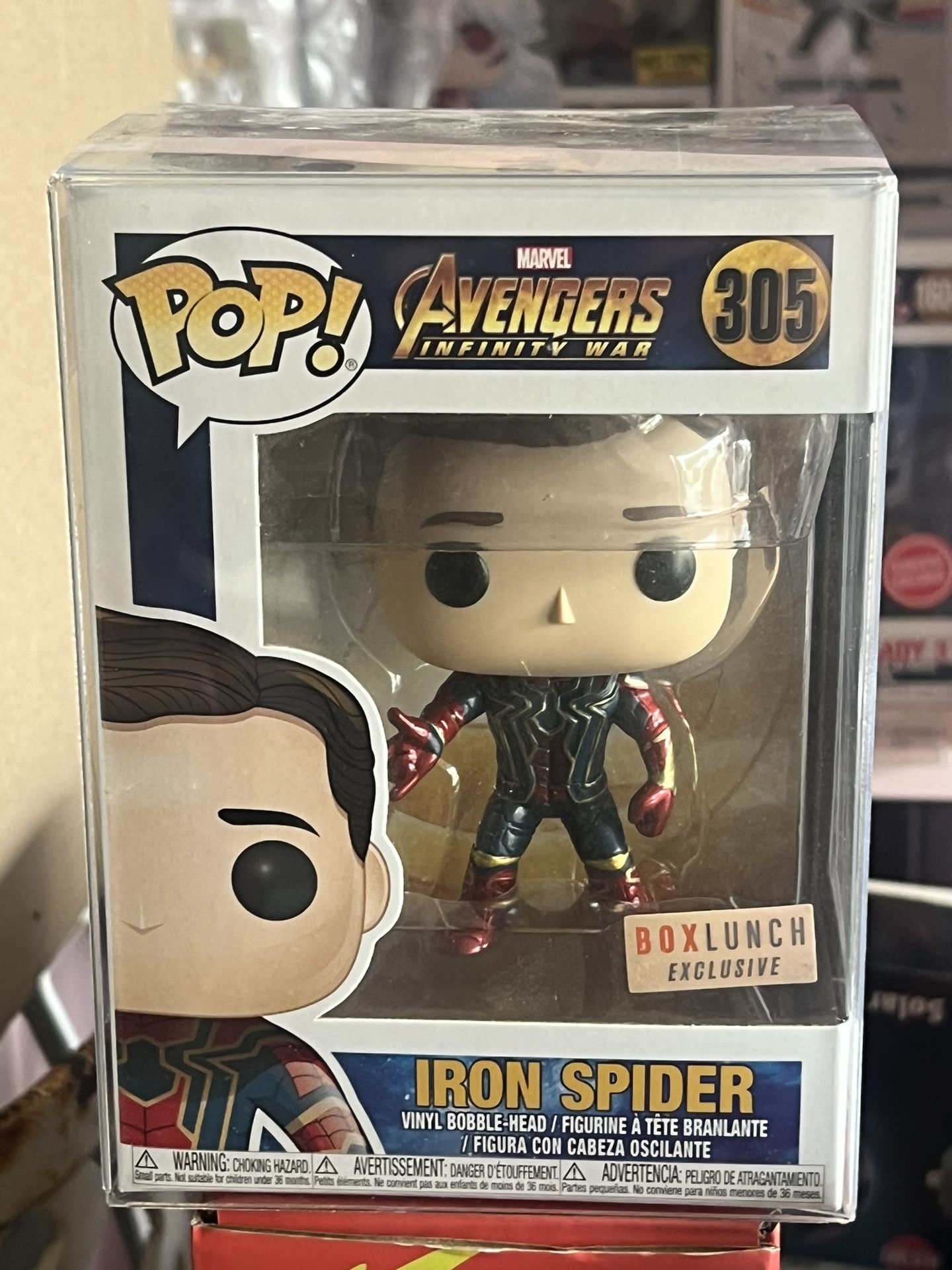 Avengers Infinity War Iron Spider Funko Pop Box Lunch Exclusive