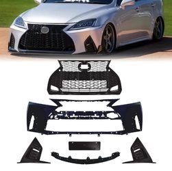 For 06-13 Lexus IS IS250 IS350 Conversion to 21+ F-Sport Front Bumper Kit