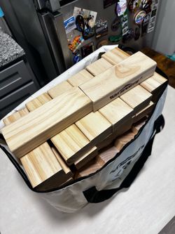 Portable Giant Jenga & Cornhole Game Set