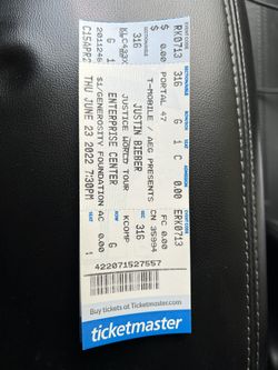 Justin Bieber Concert Tickets 