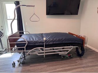 Kap Medical K-4 OEM premium Mattress System, fully electric premium bed, side rail accessories and trapeze