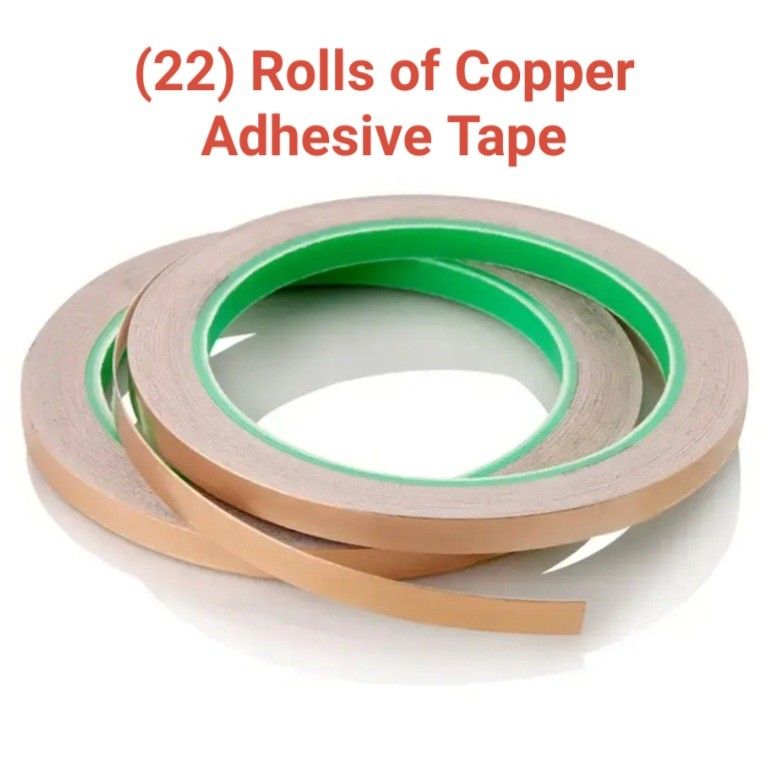 22 Pack Copper Foil Tape - Double-Sided Conductive Copper Tape with Adhesive