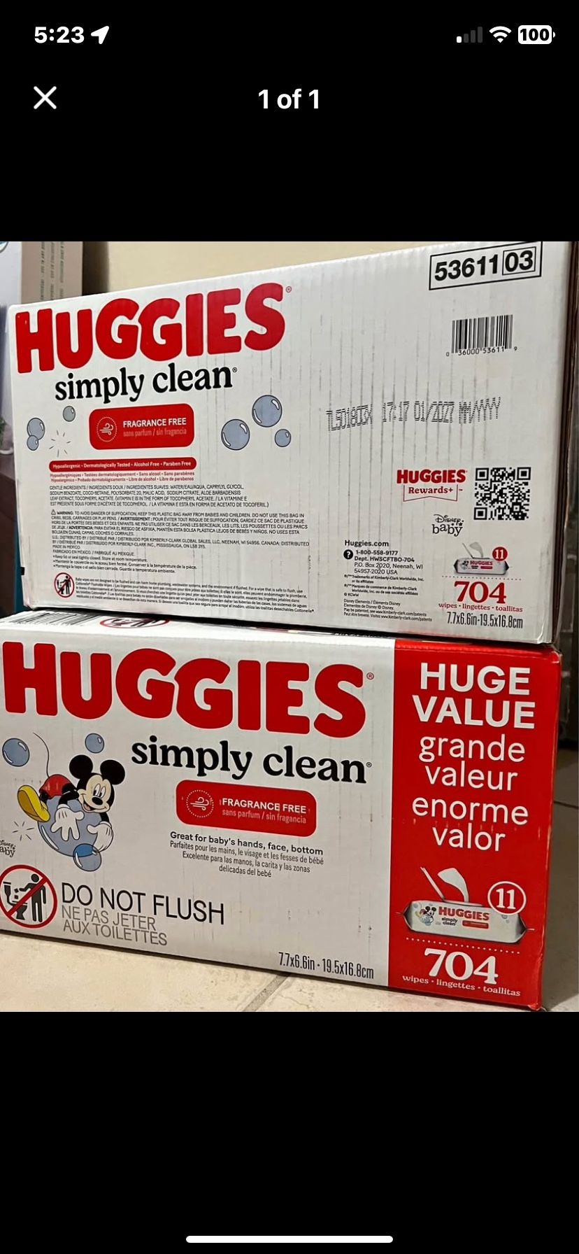 Huggies Wipes